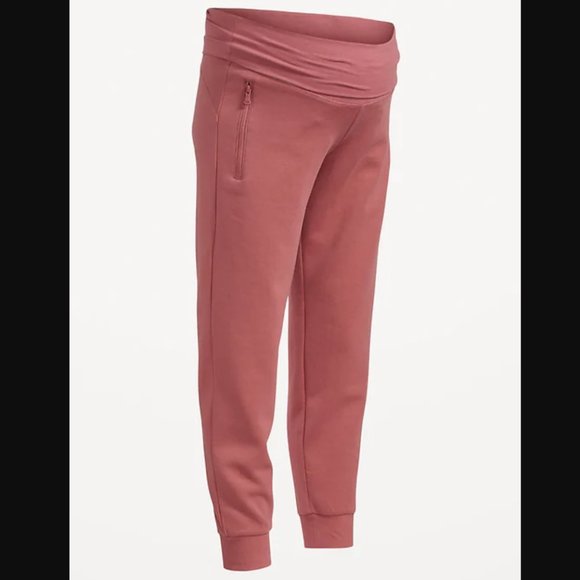 Old Navy XS Maternity Dynamic Fleece Rollover-Waist Joggers - Picture 2 of 6